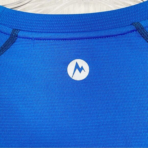Marmot | Blue ThermalClime Sport Long Sleeve Crew - Picture 10 of 11